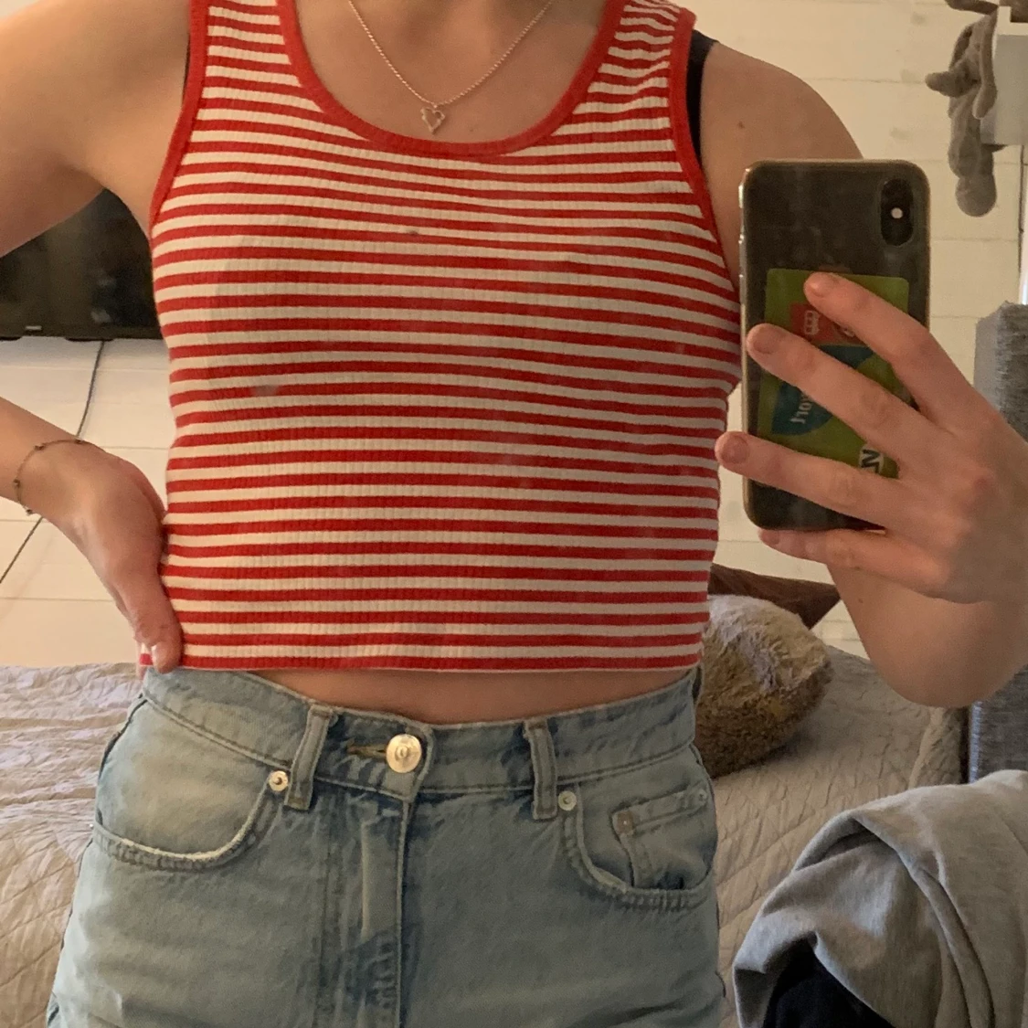 Gulligt randigt linne