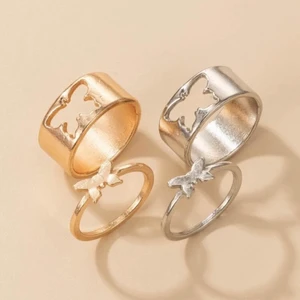 Matchande ring sätt i guld - Super fina ringar som matchar. Bara de Guldiga kvar ❤️