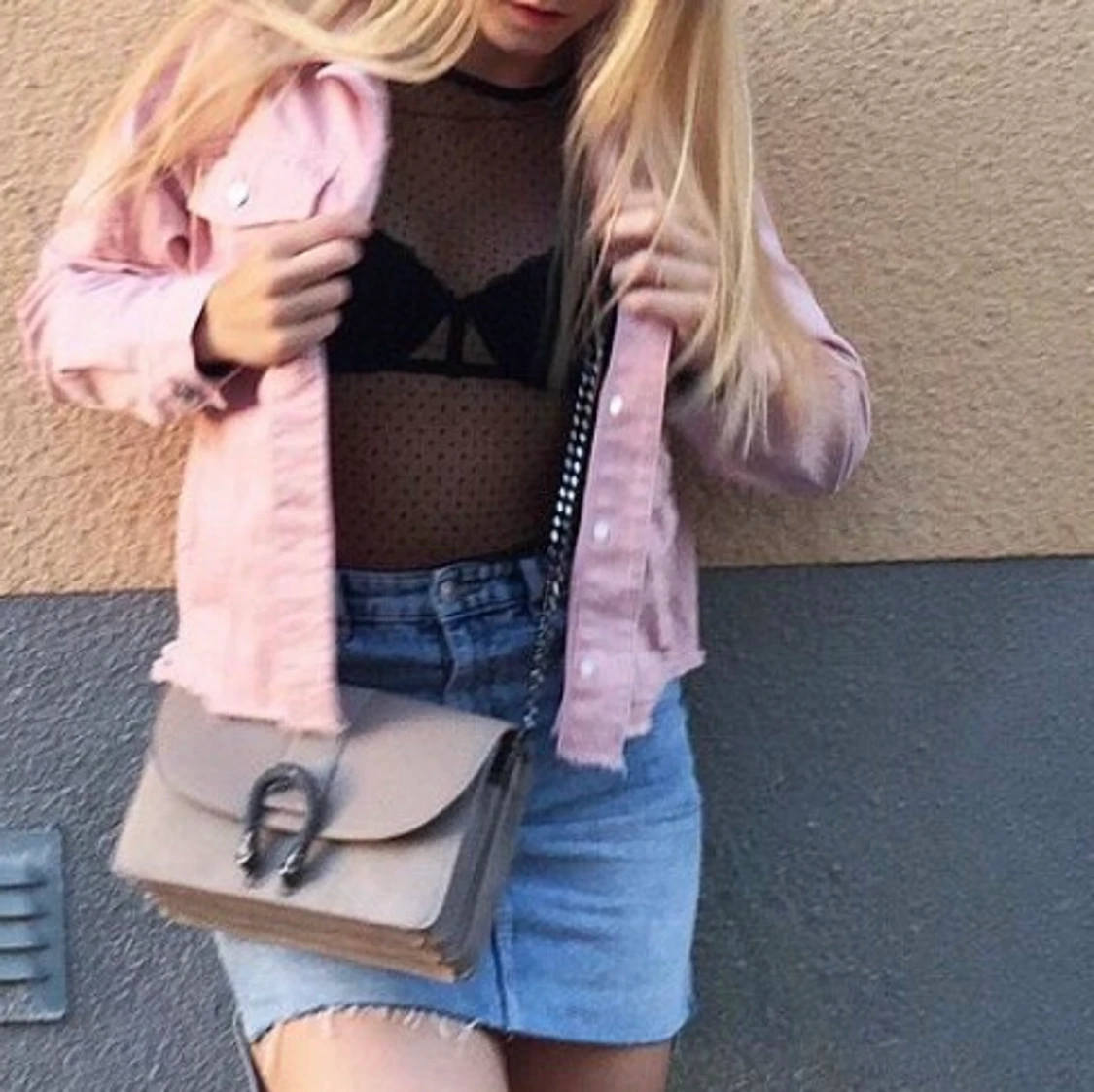 Meshtopp med prickar - 90