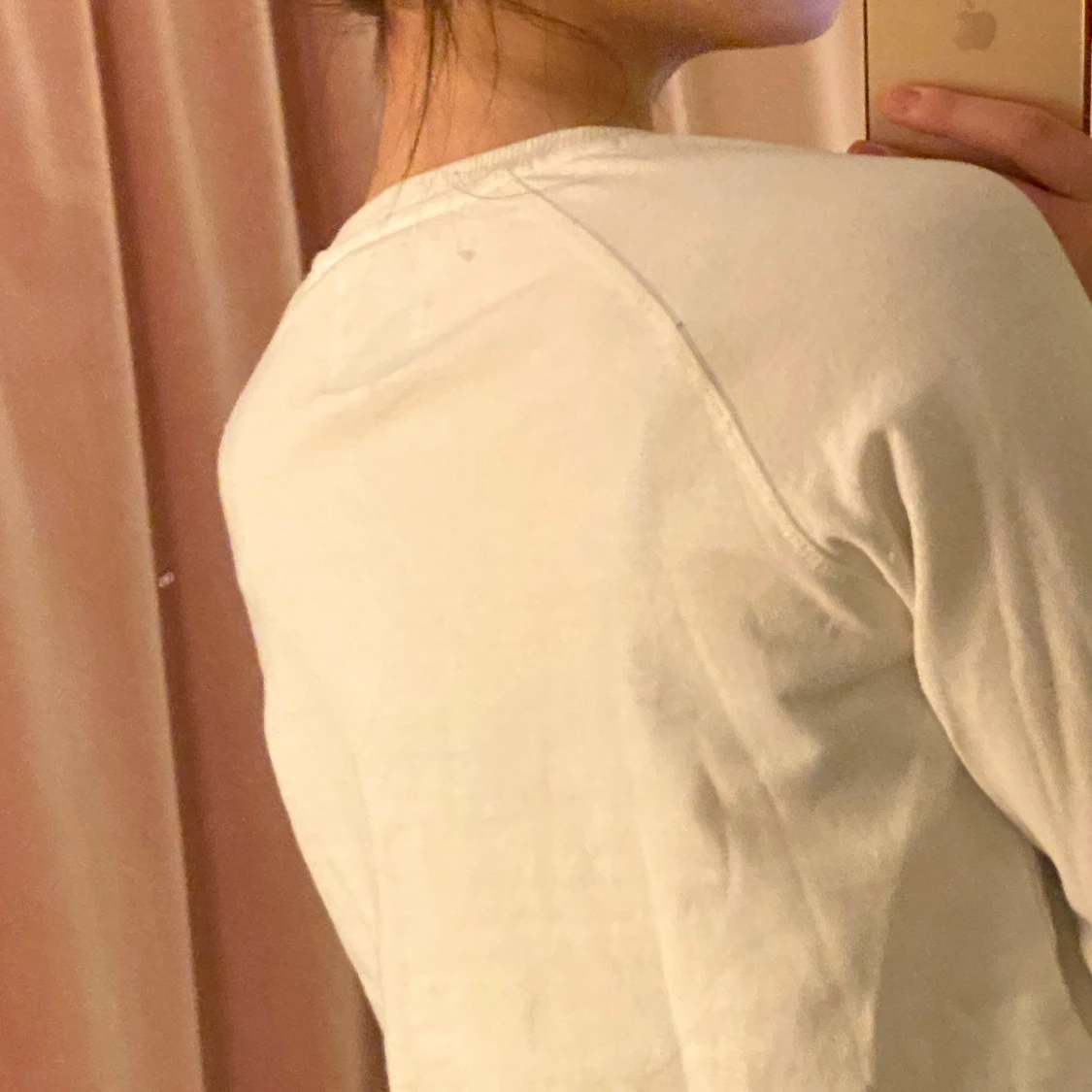 Vit croppad tröja - 90