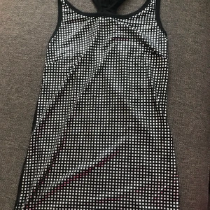 Silver och svart linne - Silvrigt och svart linne frn clockhouse 