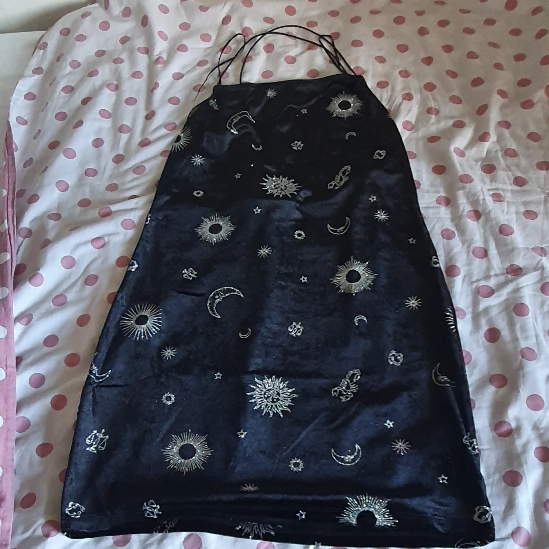 Open rygg kort klänning 