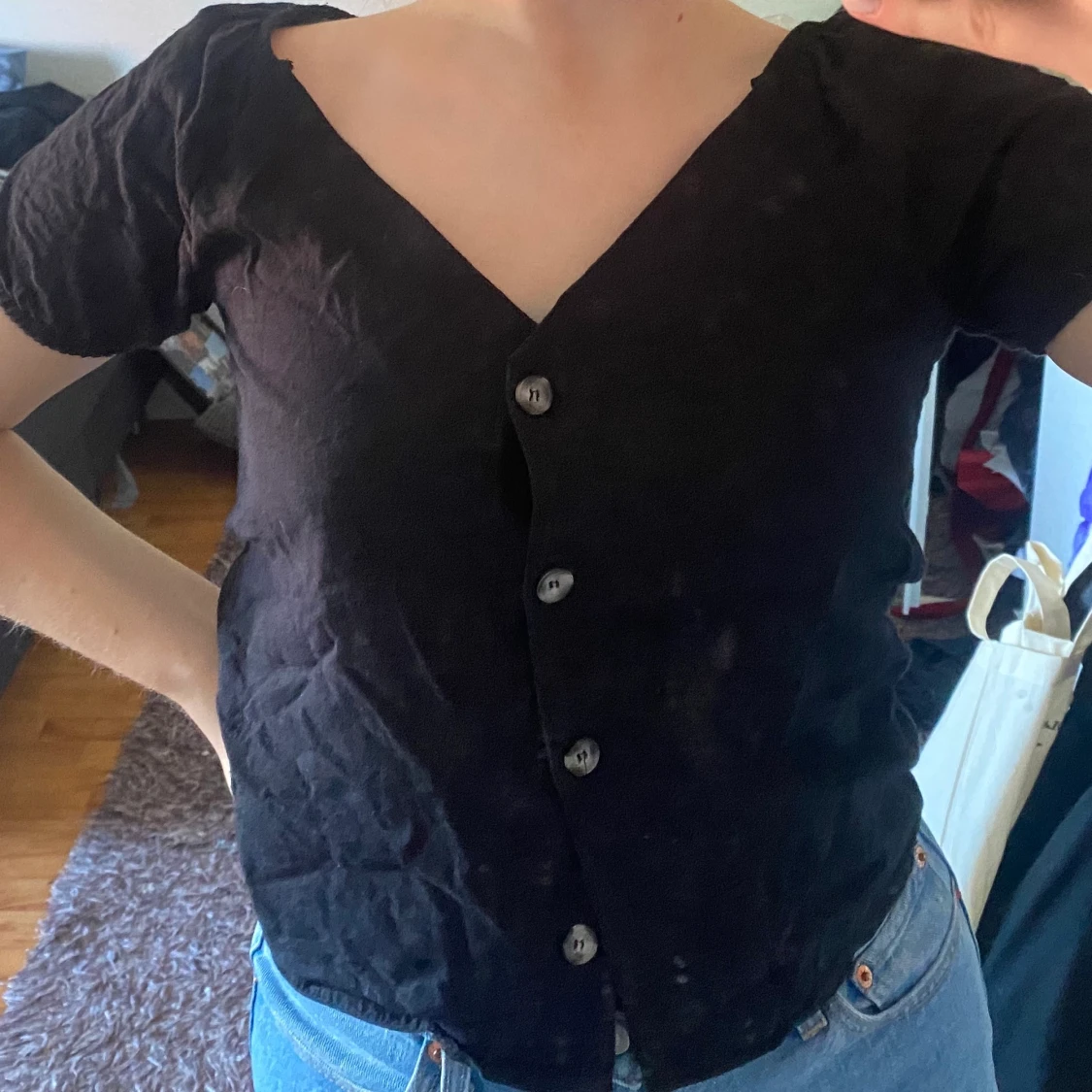 Kortarmad skjorta från NAKD - 91