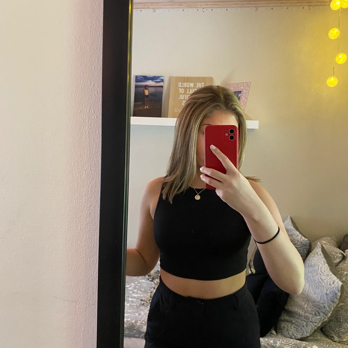 Svart Croptop