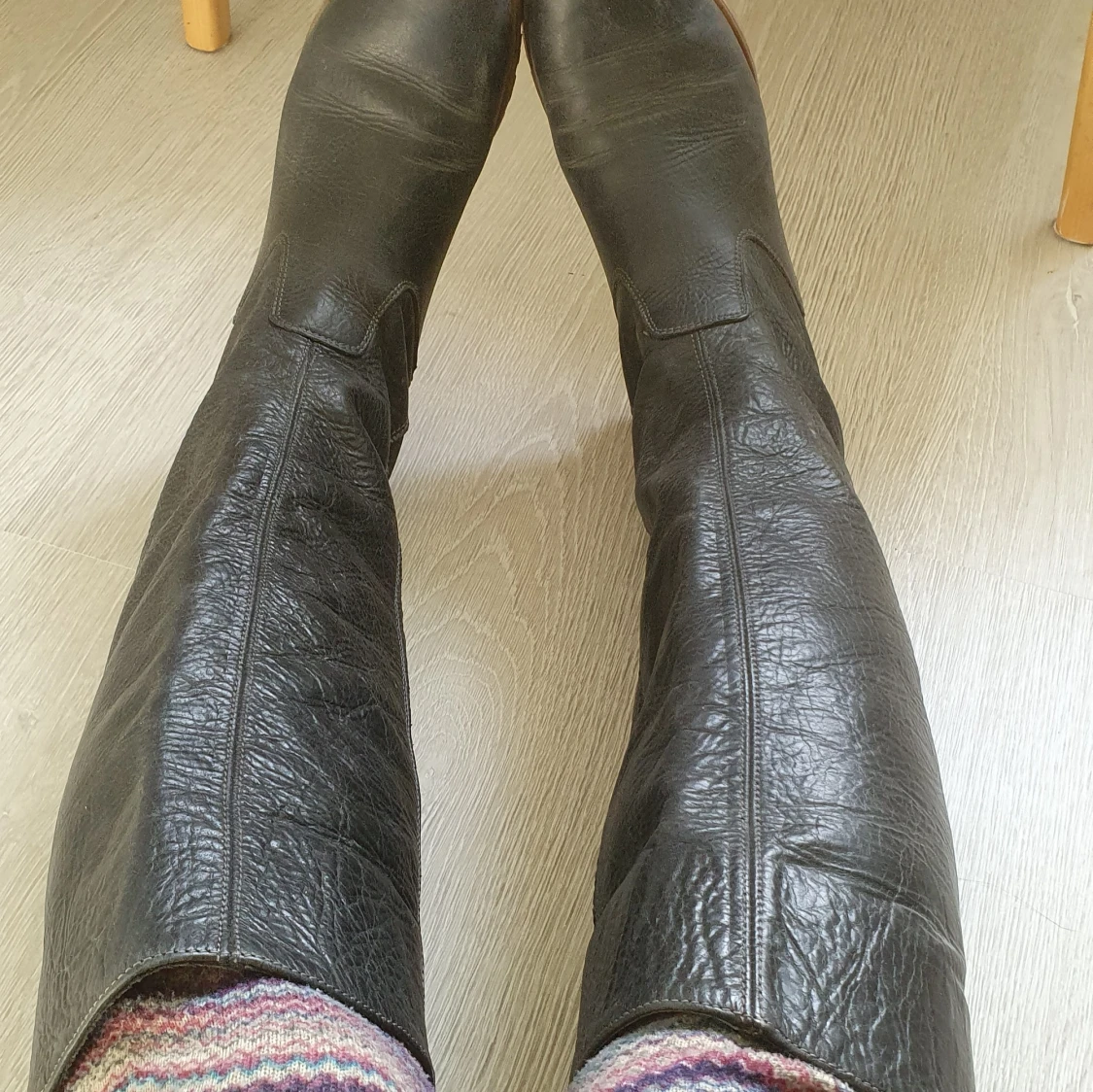 Läder stövlar  - 91