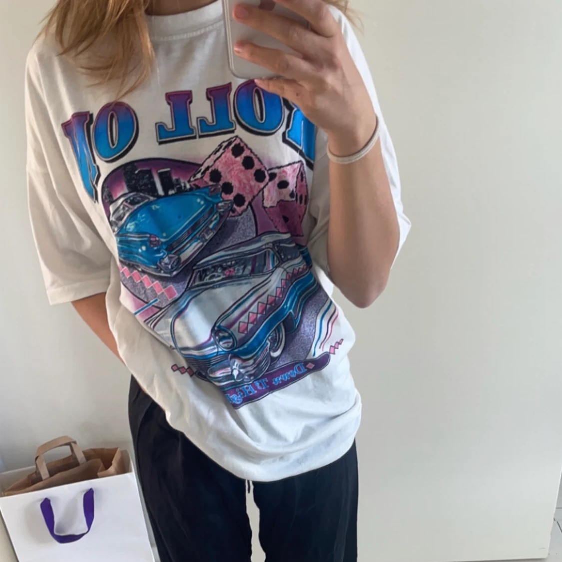 t-shirt med tryck  - 90