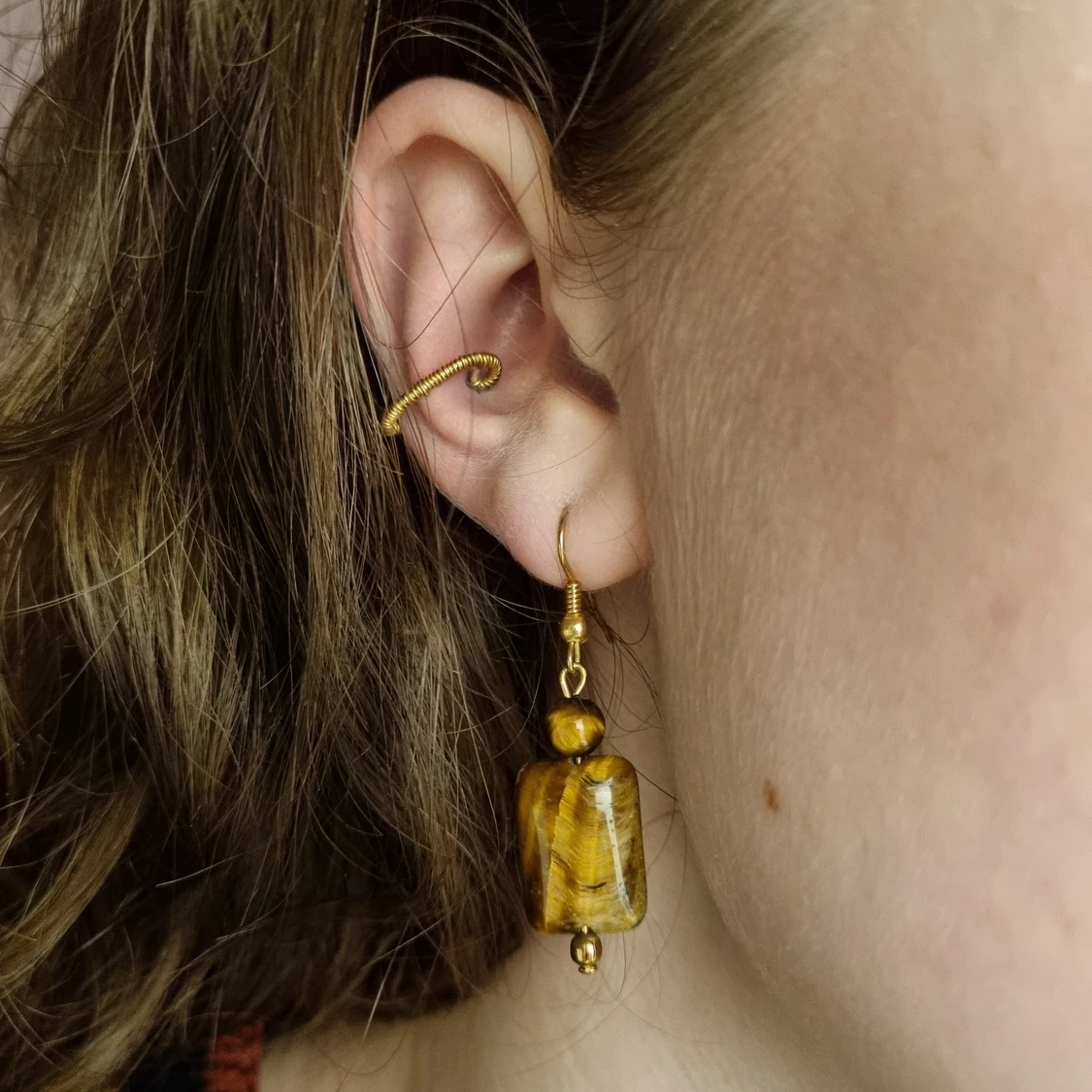 Kristallörhängen (tigeröga)  - 90