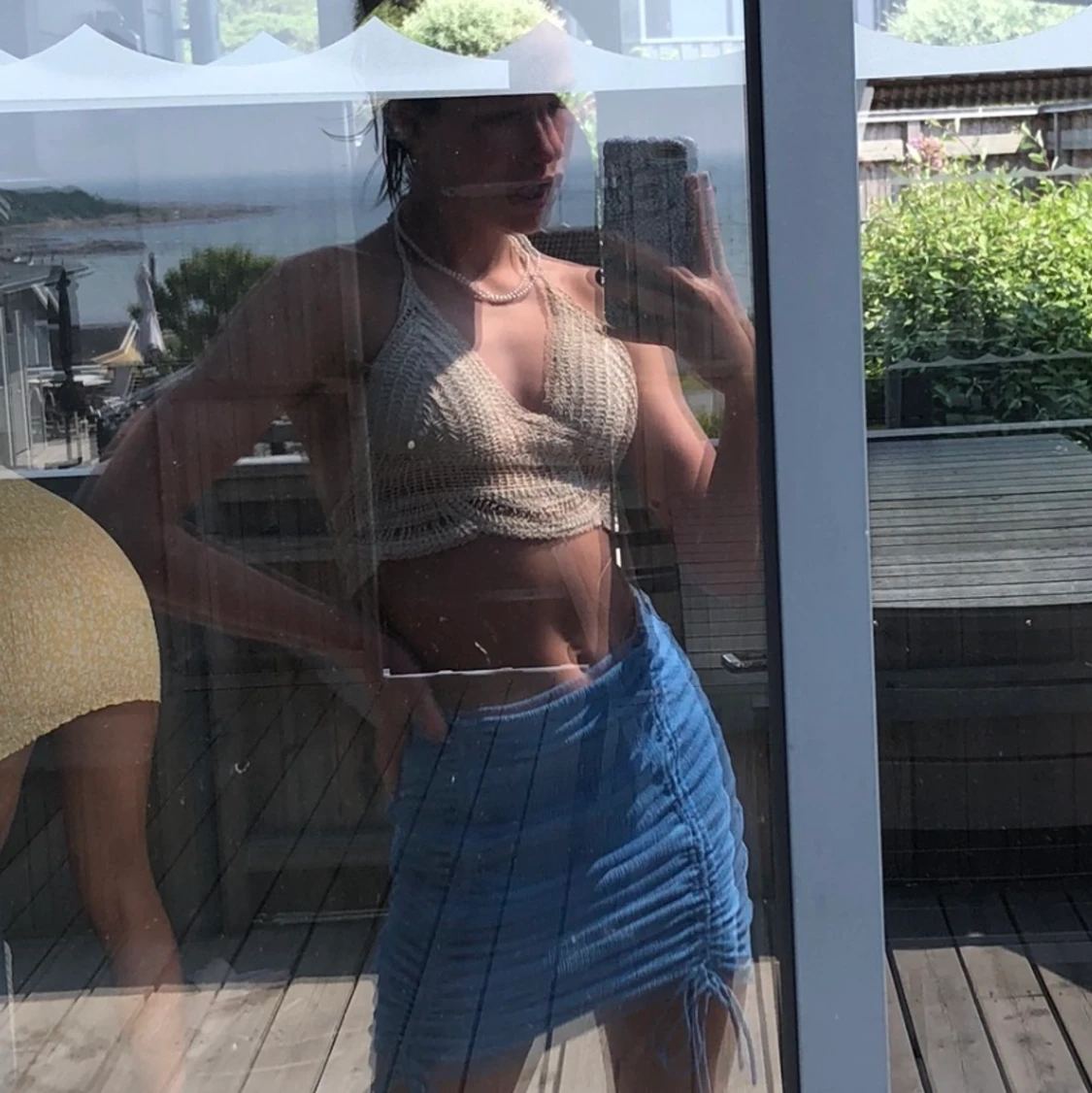 Virkad bikinitopp - 90