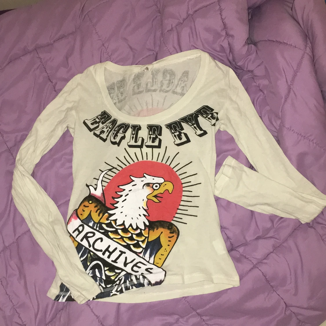 Långärmad tröja med tryck