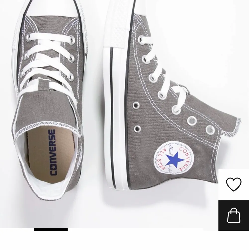 Säljer mina grå/bruna Chuck Taylor All star High converse. Beställde tyvärr fel storlek och endast använda 2 ggr. Skorna är i strl 38 - skriv privat för fler bilder. Köpta för 749kr - skriv erat bud, börjar på 400kr. Skor.