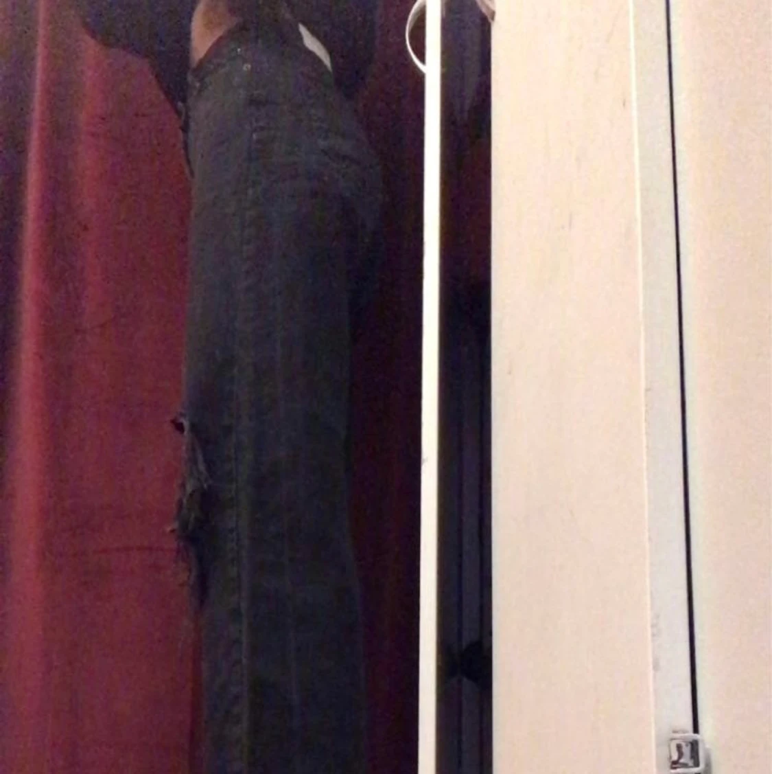 svarta straight jeans  - 90