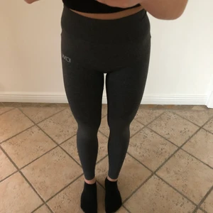 Träningstights från ICANIWILL - Supersnygga, mörkgråa träningstights från ICANIWILL. Oanvända då dom är för små för mig, alltså i nyskick! Storlek S. Säljer för 100kr. Köparen står för frakt.