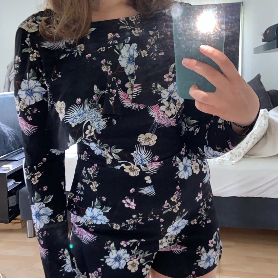 Blommig playsuit