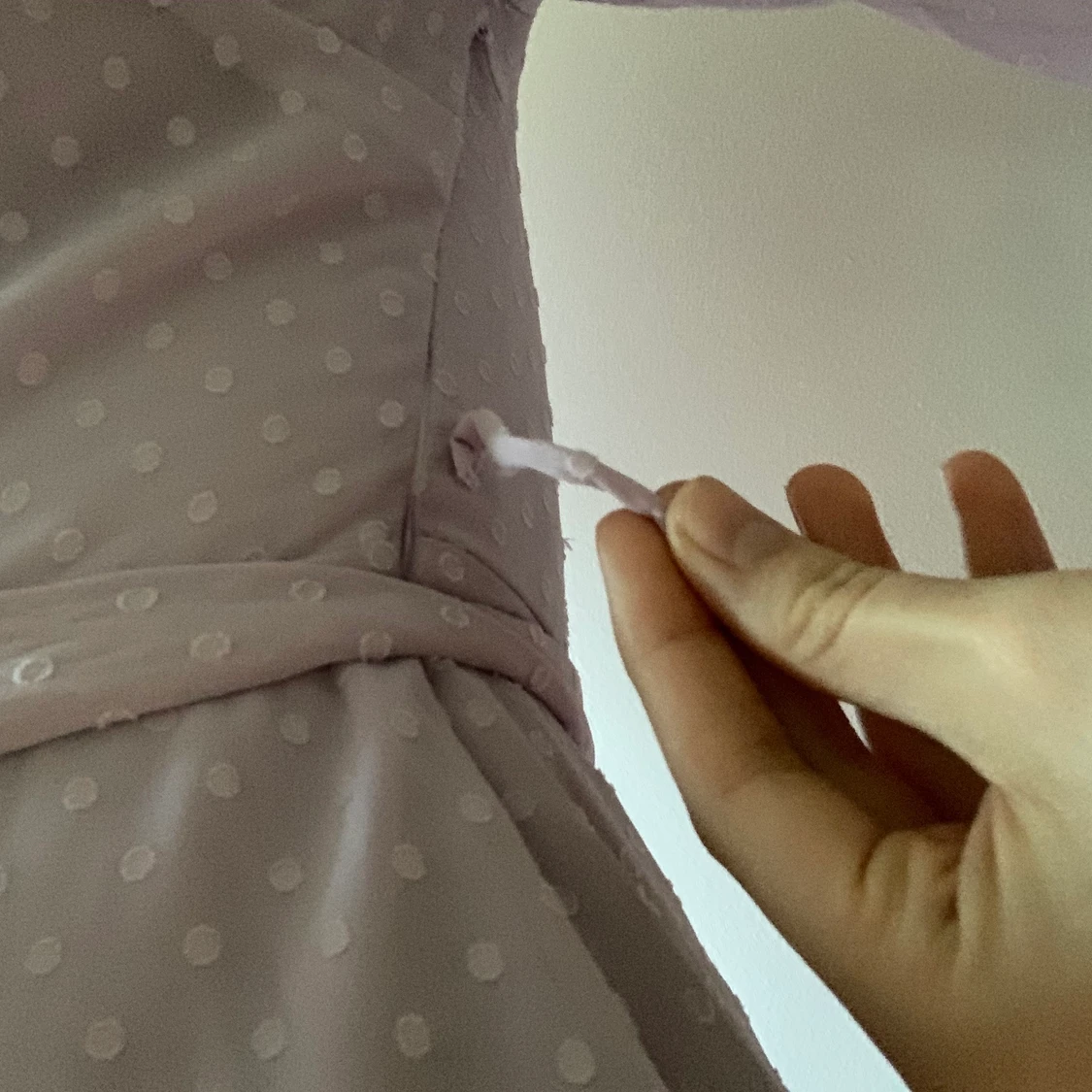 Lila prickig klänning - 91