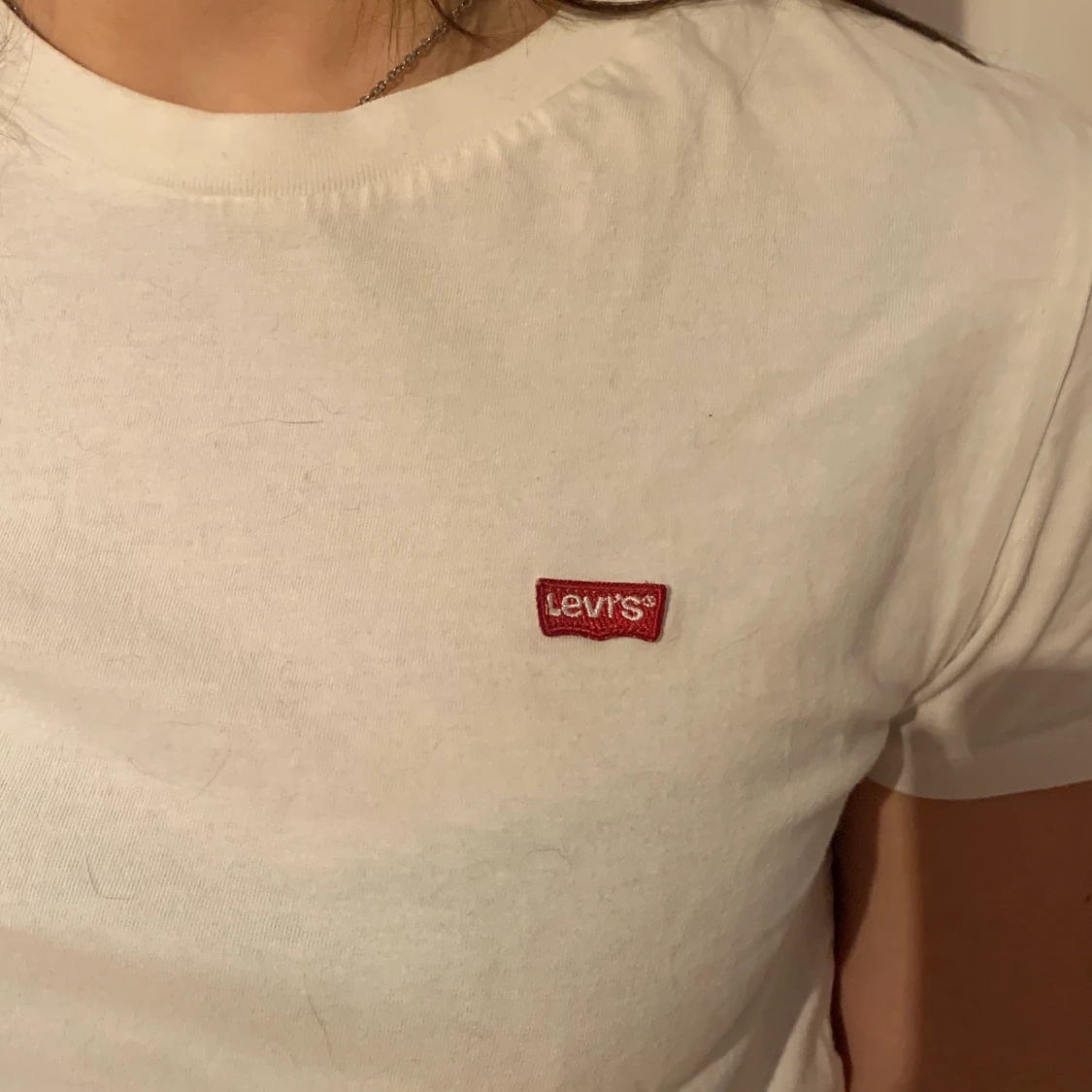 Vit T-shirt från Levis med logga - 90