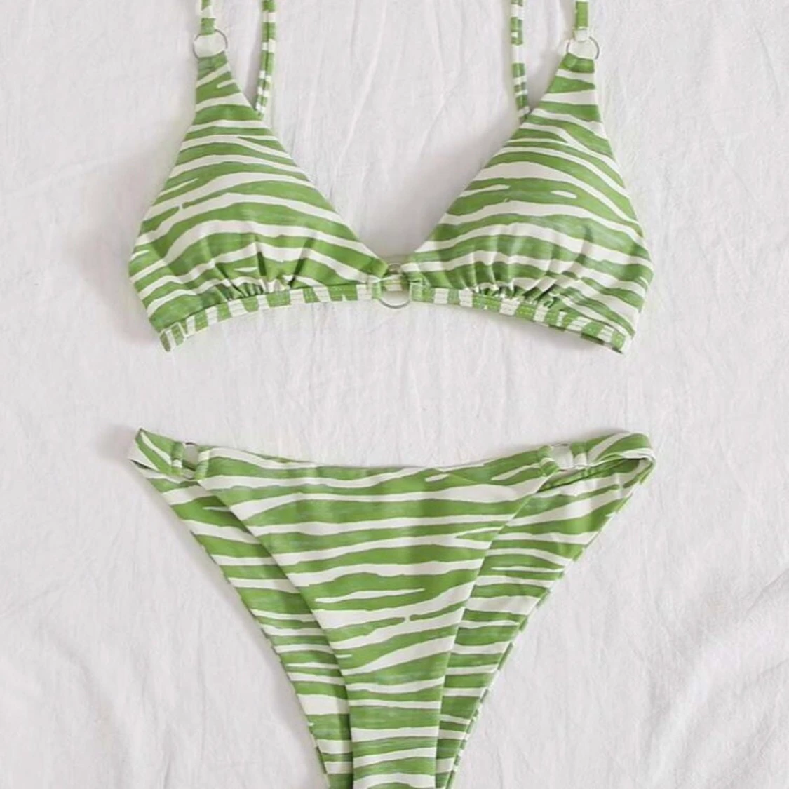 Grön zebra bikini
