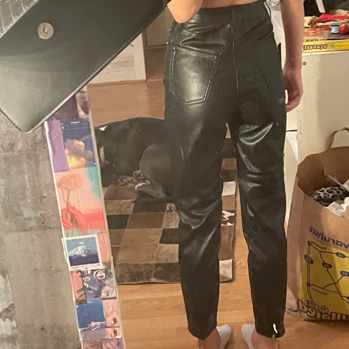 Skinn byxor från hm stl 34 - 91