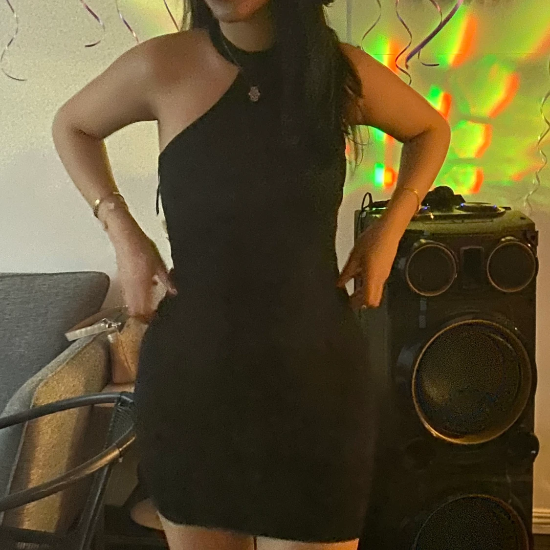 Bershka cocktailklänning svart