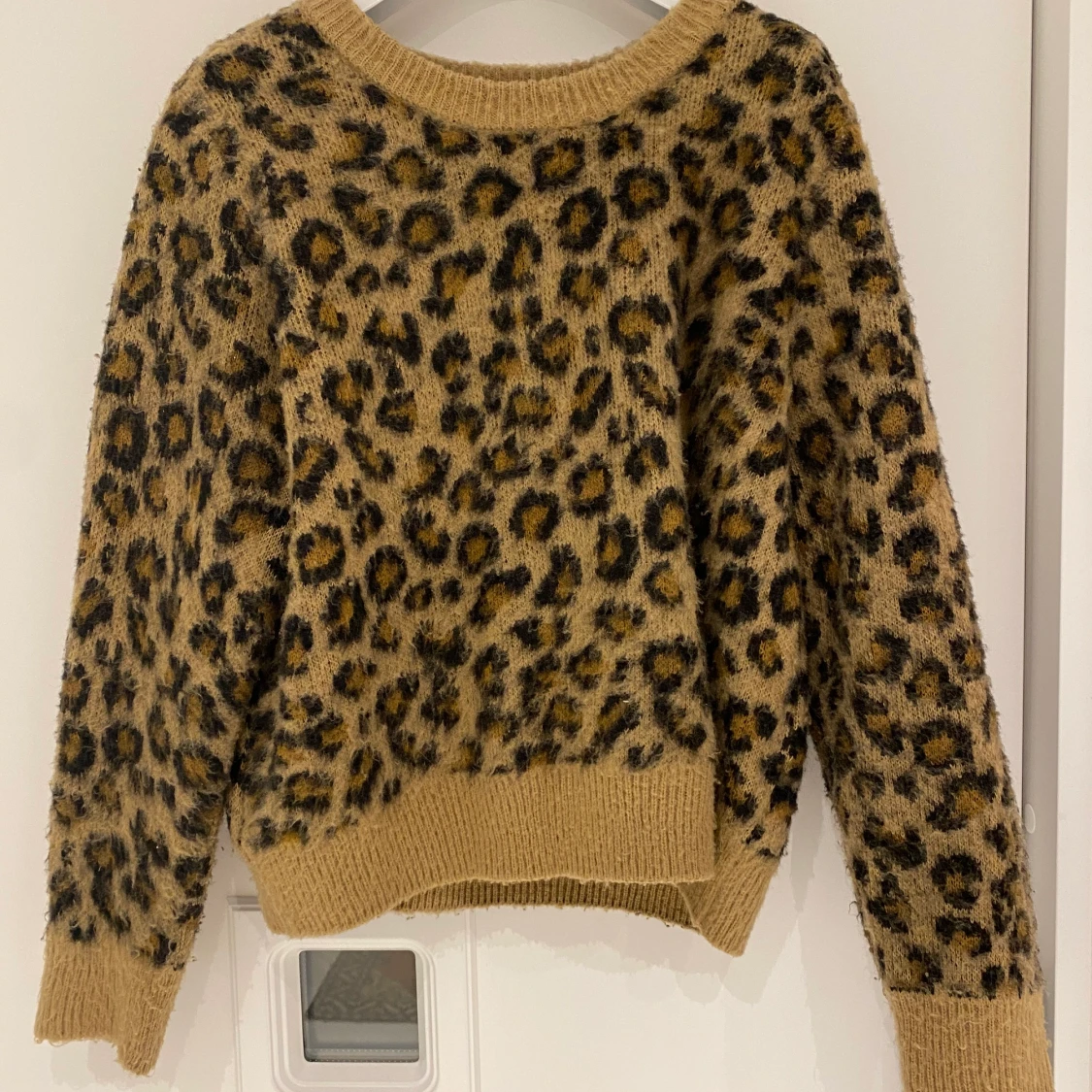 Jätte fin leopard tröja💘