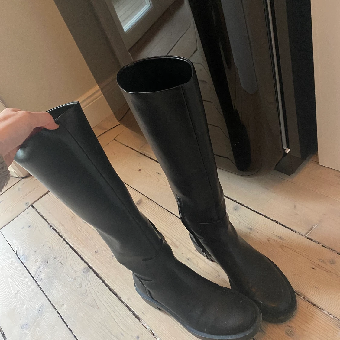 Svarta höga boots - 90