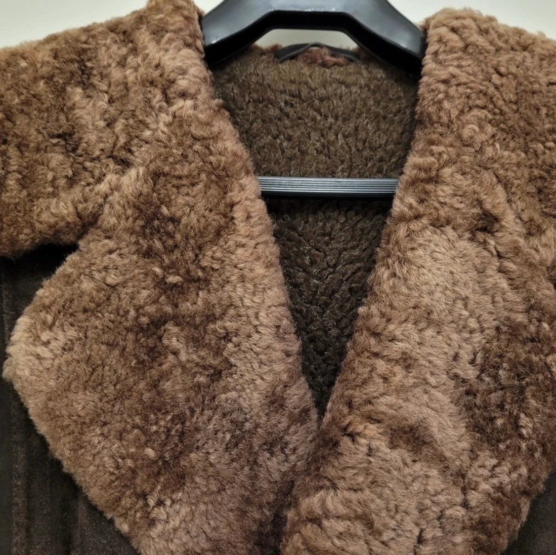 Varm vintage jacka, shearling, fårskinn  - 90