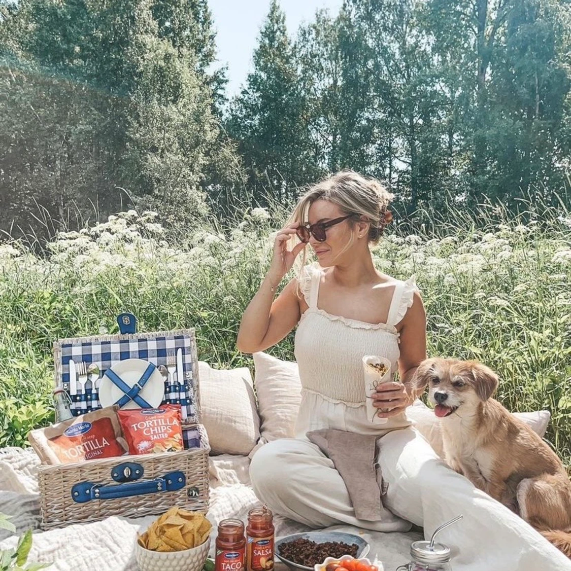 H&M Linne Jumpsuit Sommar