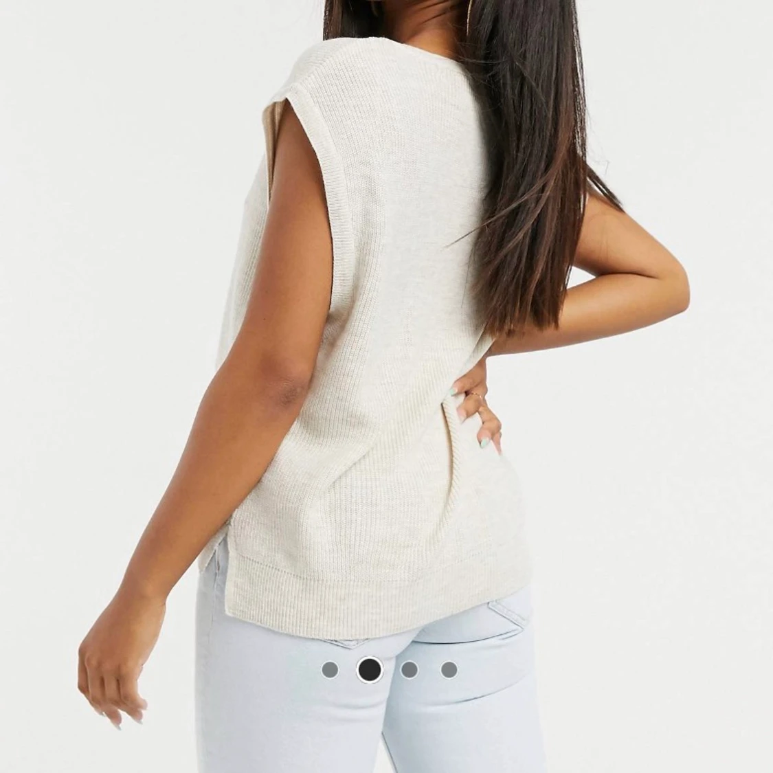 Väst/linne i beige  - 90