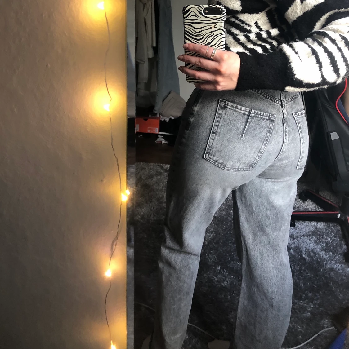 Gråa Jeans Zara - 90