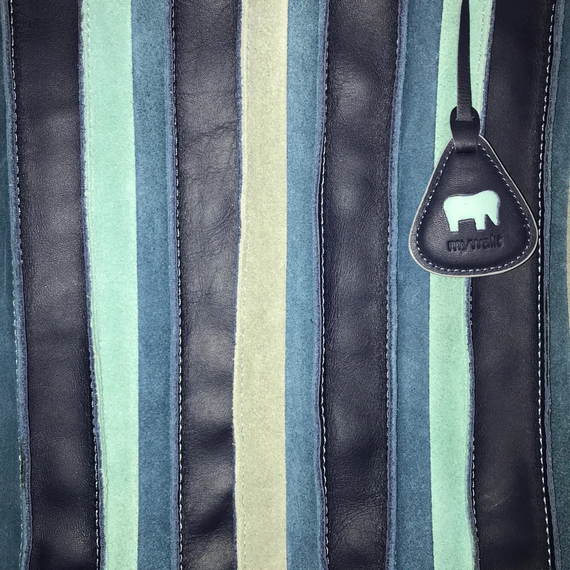 MyWallit Blue Small Leather Tote  - 91