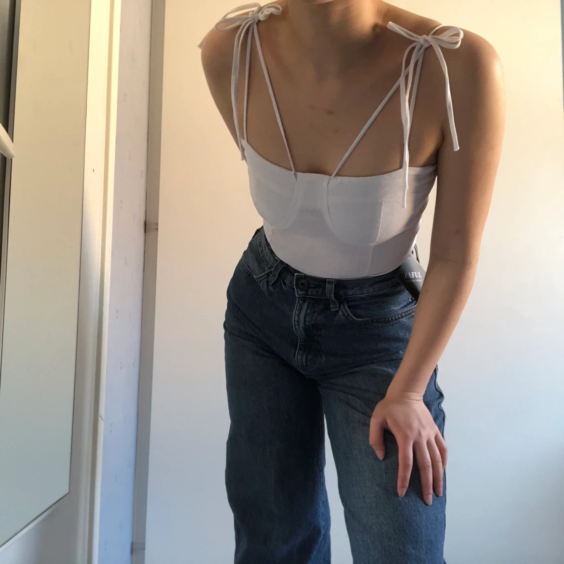 Korsettliknande topp