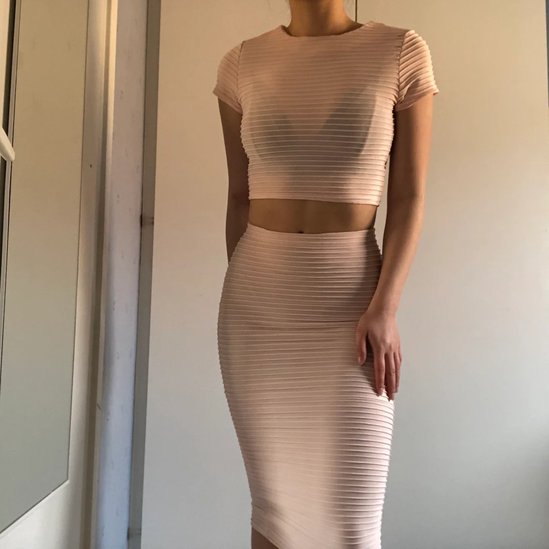 Klänningsset babyrosa