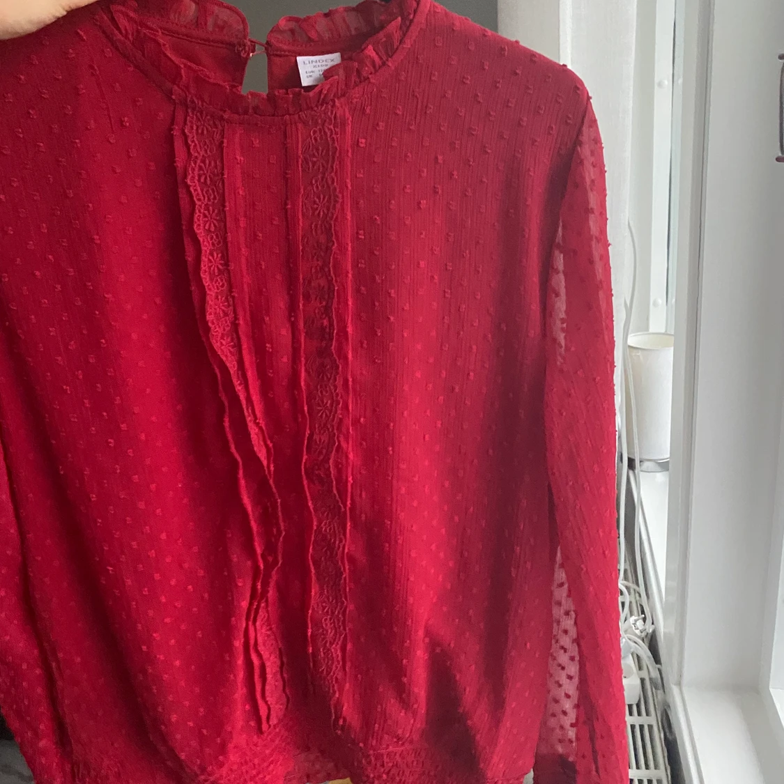 Röd blus från Lindex