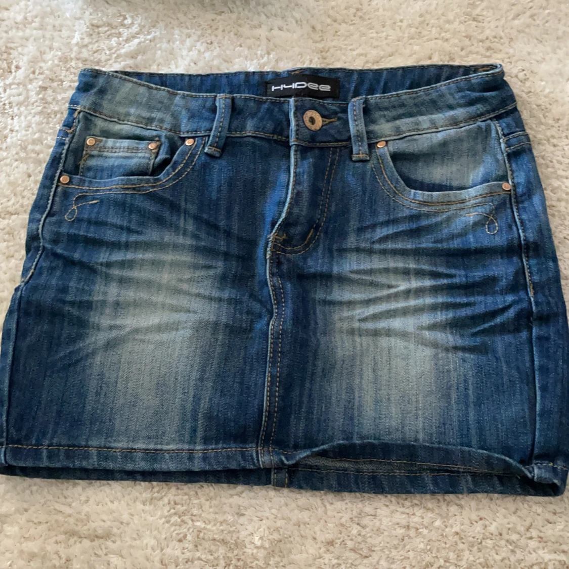 Vintage denim short skirt - 90