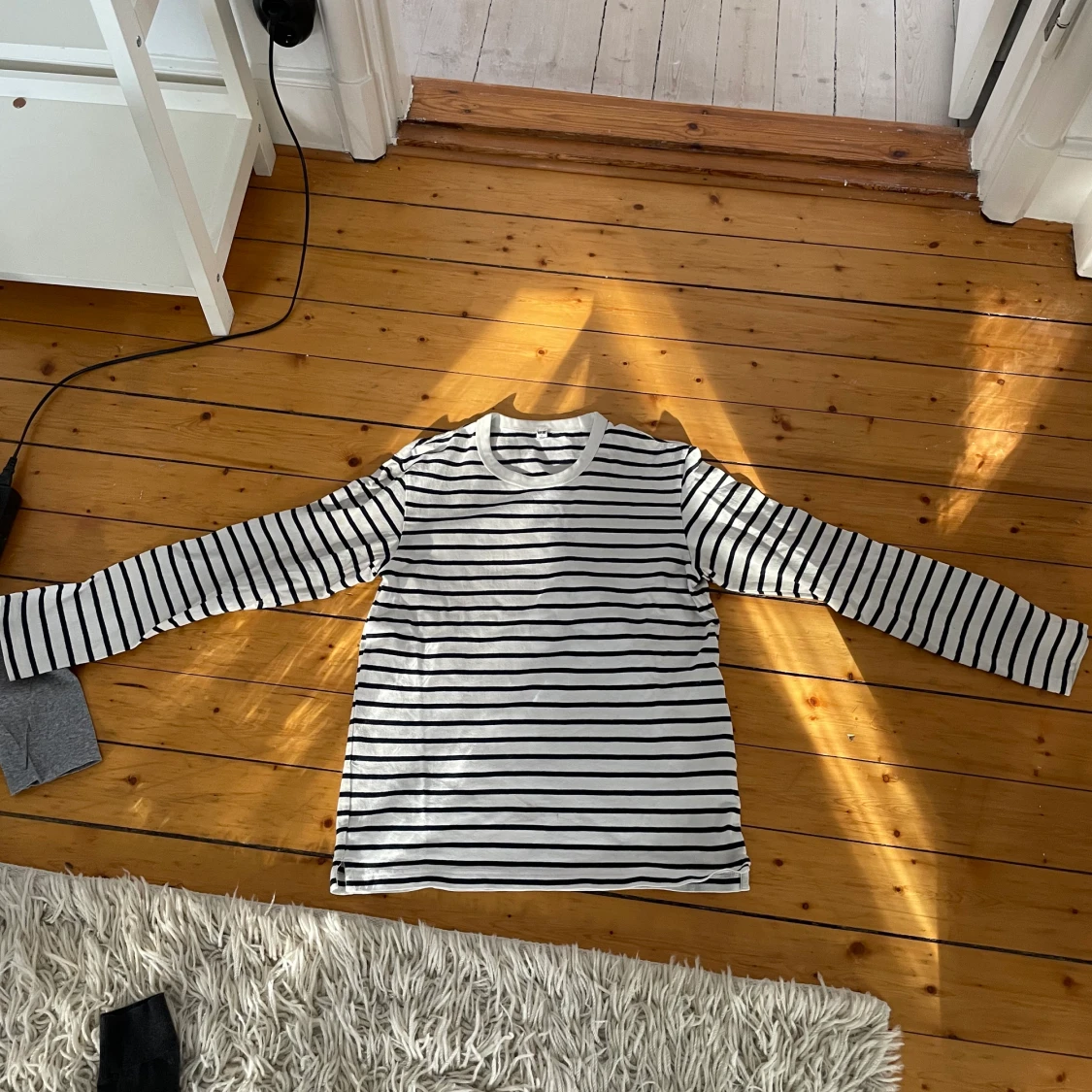 Tjock randig långärmad tröja