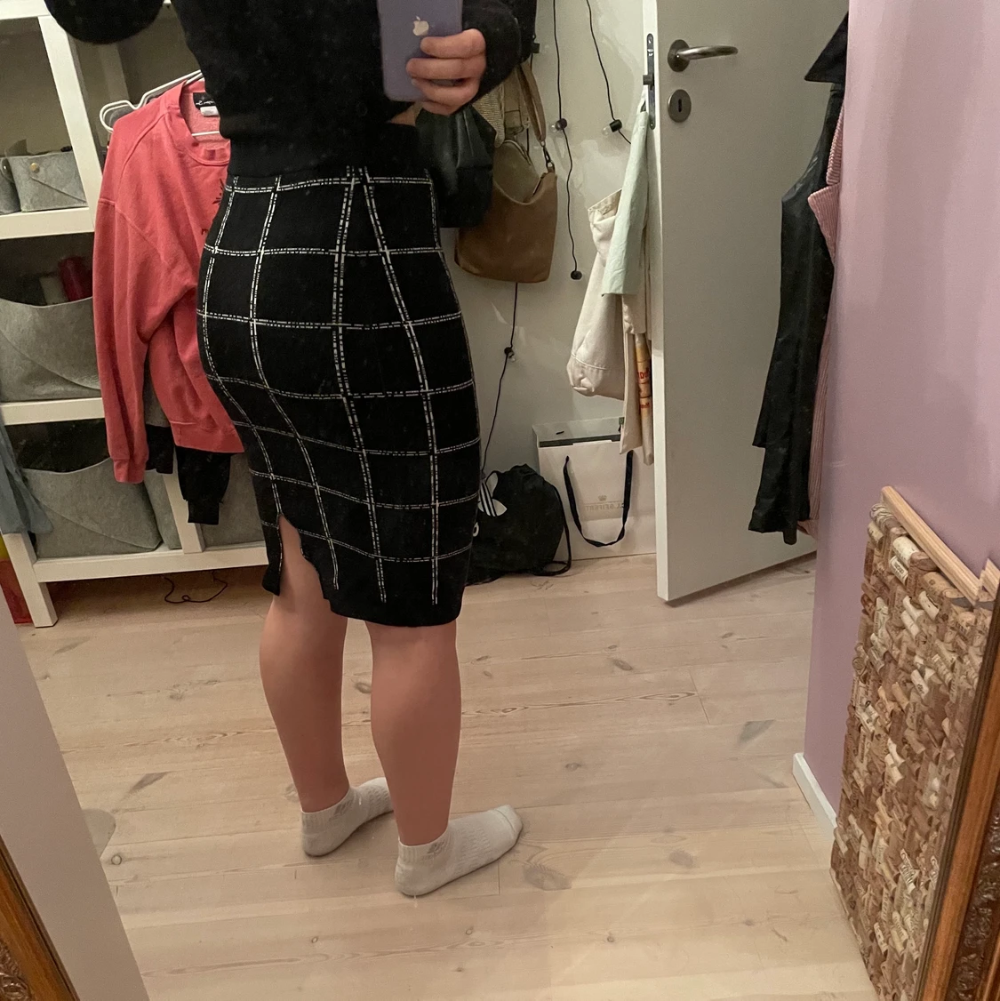 Rutig långkjol  - 91