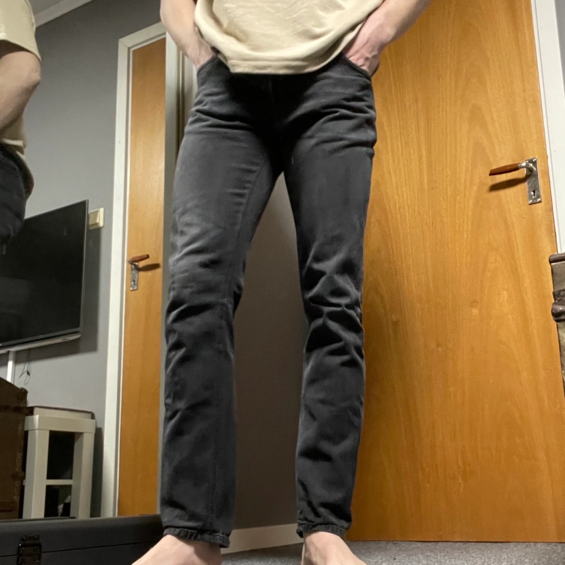 Nudie Jeans ljust svarta