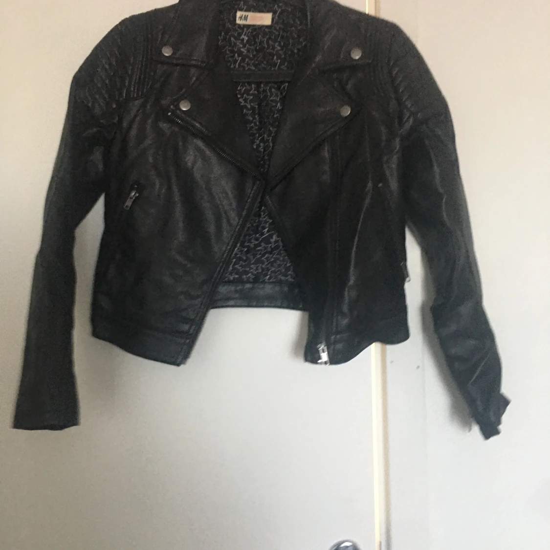 Läder jacka från HM