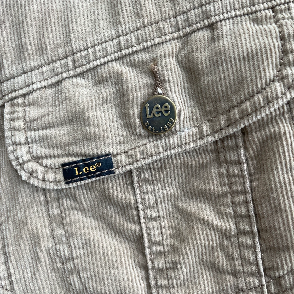 Beige Lee Teddy jacka i manchester - 91