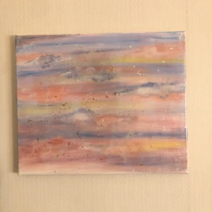 Moln tavla☁️⛅️ - Jätte fin egengjord tavla gjort på akrylfärg⛅️🖼