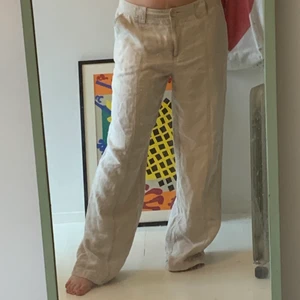 vintage linnebyxor🤍 - helt perfekta lågmidjade linnebyxor köpa secondhand🤍