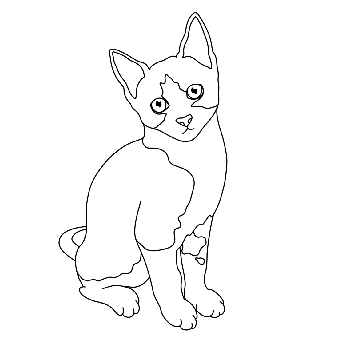 Porträtt i Line Art / målar av ditt foto - 91