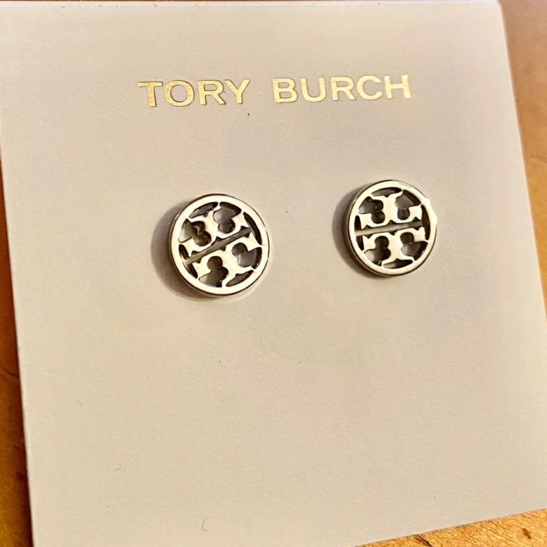 Tory Burch öronhängen silver  - 90