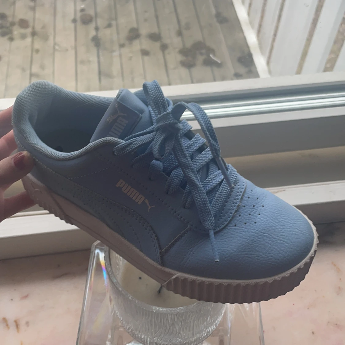 Blåa puma skor  - 90