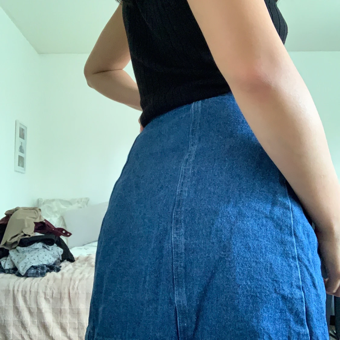 A-linjeformad jeanskjol - 91