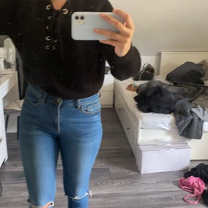 Stickad tröja  - Svart stickad tröja från H&M