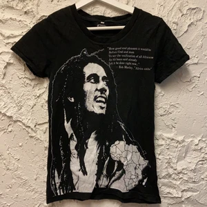 T-shirt Bob Marley  - T-shirt med Bob Marley tryck