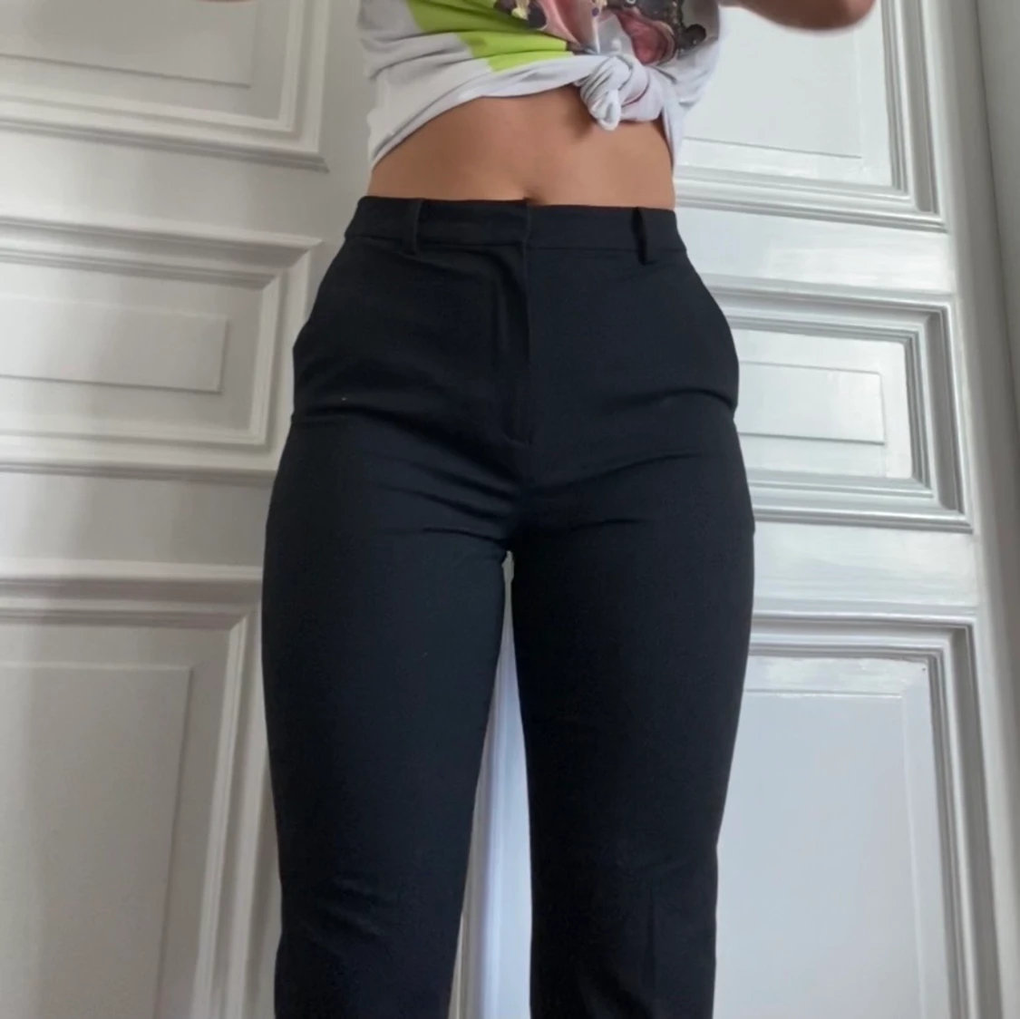 Uniqlo kostymbyxor i strlk XS