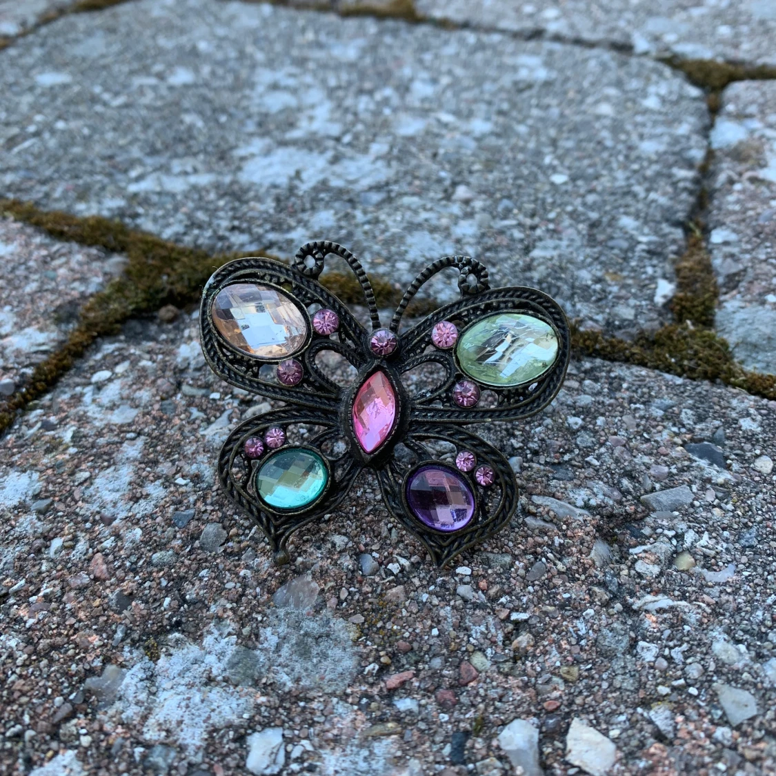 Butterfly ring bijou, kan ändra size