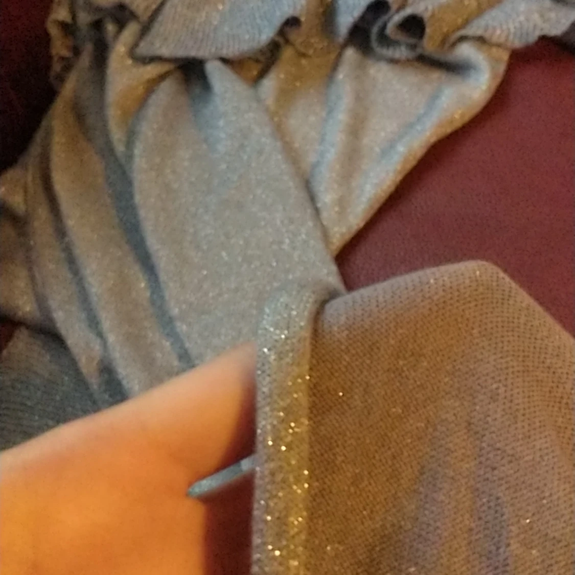 Grå silver glittrig (kofta) - 91