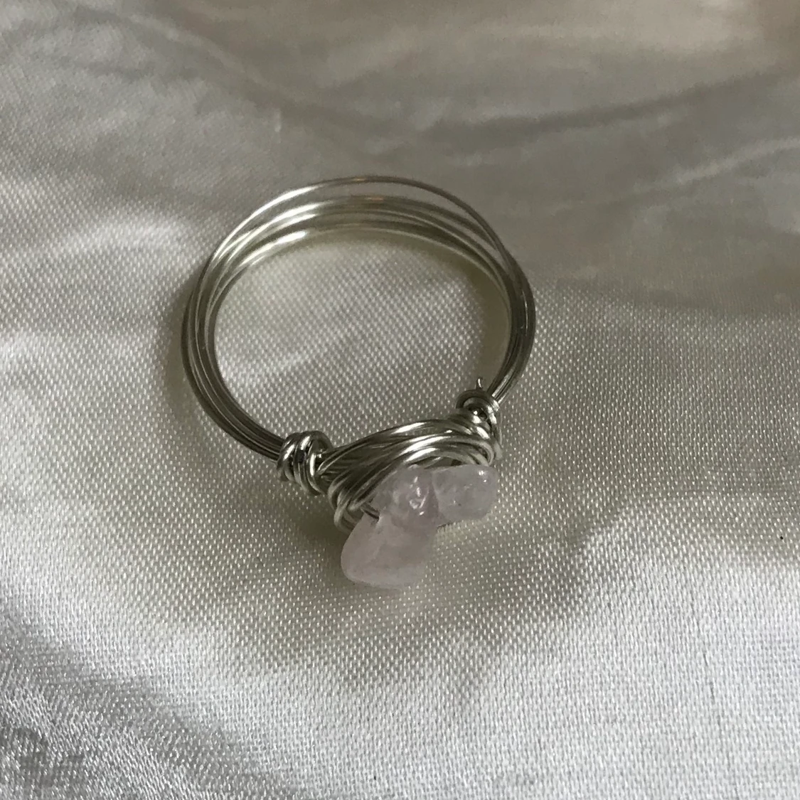 Ringar rosenkvarts - 90